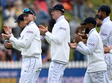 Ben Stokes applauds England players